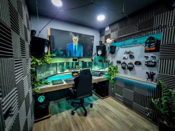 Mau phong ngu gaming trang nha