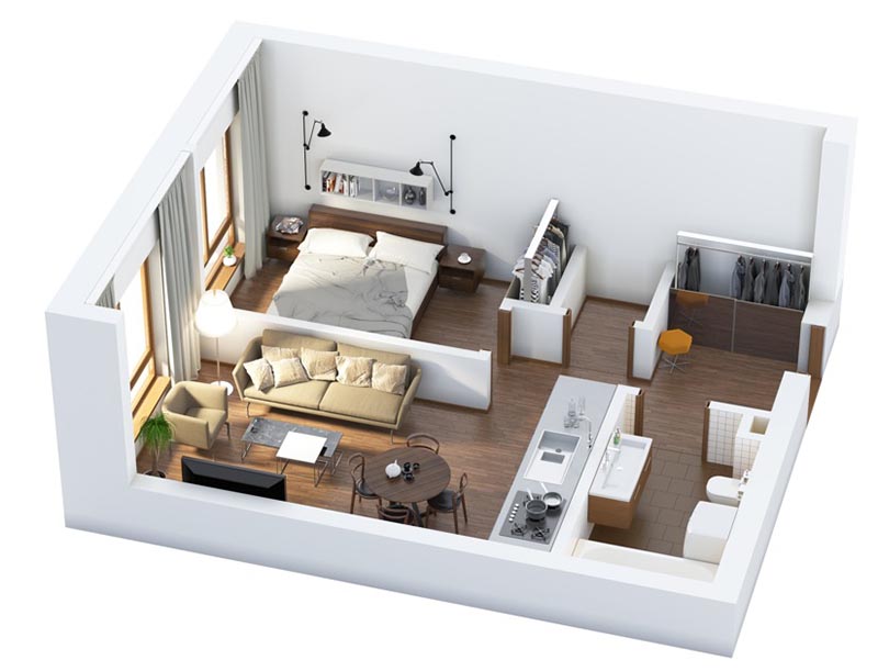 Những mẫu thiết kế nhà nhỏ đẹp và rộng rãi hơn